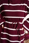 Bed Striped Rope Lace-Up Knitwear Dress - 2