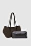 Veneta Suede Shopper Shoulder Bag Brown - 3