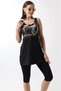 Women's Tights and Dress Combination, Below the Knee Swimsuit, Attached Chest Pad Inside, Available - 6