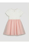 Lcw Kids Ecru Crew Neck Girls Tutu Dress - 2