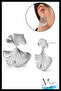 Ginkgo Leaf Model Dangle Earrings |   Silver Color |   Modern Women's Jewelry