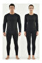 Professional Black Thermal Suit Base Layer Set - Skiing, Outdoor, and Military Underwear Ultra Warm Winter