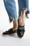 Black Women's Shoes Loafer Ergonomic Sole Soft Comfort Casual Shoes - 2