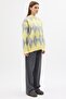 Baklava Pattern Sweater Yellow - 2