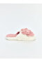 Women's Plush House Slippers with White Bow Figure from Güli̇s Gi̇yi̇m - 2