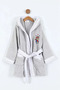 Clown Embroidered Hooded Children's Bathrobe - 100% Cotton - Original Boxed