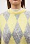 Baklava Pattern Sweater Yellow - 6