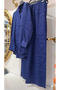 طقم ملابس مزدوج من الساتان الجاكار بمظهر حريري - 4