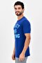 Men Loose Fit Short Sleeve Outdoor T-Shirt, Blue - 4
