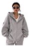 Cardigan Black Zippered Hoodie