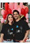 Double Matching Set 1 Men's Model Valentine's Day Printed Relaxed Fit T-shirt