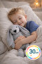 30 cm Long Eared Gray Plush Rabbit – Soft Sleeping Companion, Baby and Children's Toy - 3