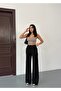 Women's Stretch Fabric Palazzo Loose Wide Leg Trousers - 6