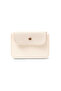 2 Pieces Black Cream Faux Leather Multi-Compartment Women's Card Holder Wallet Set - 13X9 cm - 4