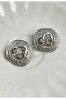 Silver Color Steel Earrings - 3