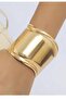 Gold Color Thick Handcuff Bracelet