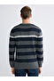 Esvab • Modern & Distinctive Zero Roba Collar Striped Men's Knitwear Sweater - 5