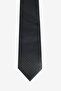 Men's Black Patterned Tie - 2