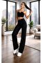 Tokyo Blue Stretch Fabric Super High-Waist Relaxed Leg Denim Palazzo Pants - 5