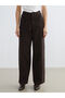 Brown baggy fit women's jean pants from plus-store - 2