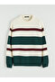 Crew Neck Striped Men's Knitwear Sweater - 5