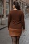 Women's Plus Size Floral Mesh Lace Long Sleeve Wide Neckline Stretchy Blouse - 6