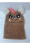 Plush Neck Warmer Beanie with Ears Featuring Girl and Boy Figures for Ages 3-8, Full Face Protection Winter Hat