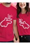 Unisex Couple Combination 1 Piece Men's Model Valentine's Day Printed Comfortable Fit T-Shirt