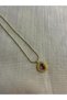 Vintage Necklace with Purple Natural Stone Detail |   Elegant Stone Embroidered Steel Chain Necklace - 6