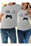 Unisex Couple Combination 1 Piece Men's Model Valentine's Day Printed Comfortable Fit T-Shirt