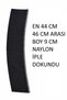 Ribbed Collar Polo Collar Band Nylon Threaded Width 44 cm to 46 cm Length cm 1 Piece Black - 2