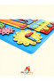 Montessori Activity and Learning Board Educational 30X20 Developmental Wooden Toy Board - 8