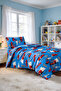 Car-Themed Boys' Single Duvet Cover Set - Soft Cotton Texture - 4