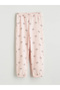 Lcw Baby Pink Bow Printed Baby Girl Jogger Sweatpants