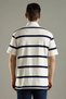 Mens Striped Regular Fit Cotton Polo T-Shirt - 2