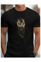Lion Printed New Trend Black Oversize T-Shirt - 7