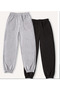 Kelebek Printed Sweatpants Grey-Black Rubber Leg 2-Piece Set - 2