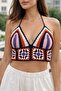Women's Colorful Bustier Crop Halter Top - 2