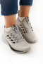 Unisex Orthopedic Light Sole Striped Detail Lace-Up Knitwear Casual Sports Shoes Breathable - 3