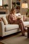 Women's Plaid Checkered Shirt Collar Long Sleeve Regular Fit Woven Pajama Set Functional Stylish - 4