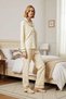 Women's Shirt Collar Standard Sleeve Regular Fit Pajama Set Functional Modern - 5