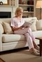 Women's V-Neck Short Sleeve Satin Woven Regular Fit Pajama Set Functional Durable Comfortable - 4