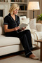 Women's Shirt Collar Standard Sleeve Regular Fit Knitted Pajama Set Functional Durable Sports - 4