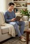 Men's V-Neck Long Sleeve Regular Fit Striped Pajama Set Functional Durable Stylish 100% Cotton - 4