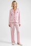 Women's Shirt Collar Standard Sleeve Regular Fit Knitted Pajama Set Functional Durable Sports - 3