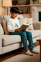 Unisex Children's Crew Neck Standard Sleeve Long Sleeve Regular Fit Pajama Set Aesthetic 100% Cotton - 4