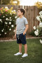 Boys' Elastic-Waist 100% Cotton Bermuda Capri Shorts Ages 3-14 - 3