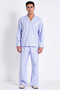Men's Shirt Collar Standard Sleeve Regular Fit Woven Pajama Set Functional Durable Stylish - 3