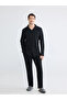 Black Standard Fit Plaid Men's Pajama Set - 2