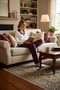 Women's Plaid Cat Printed Shirt Collar Long Sleeve Regular Fit Pajama Set Stylish - 4